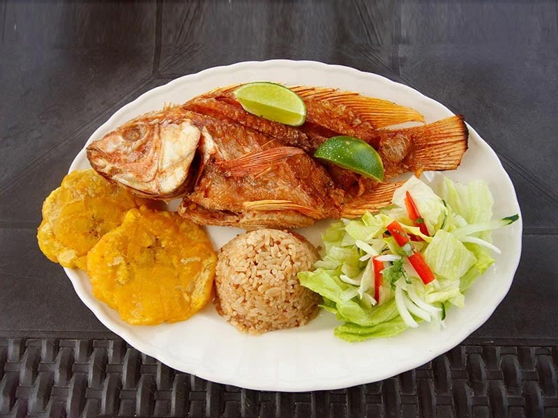 Mojarra frita La Mulata Hotel